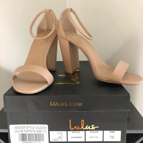 Lulus Shoes - Lulus toffee ankle strap heels size 7.5